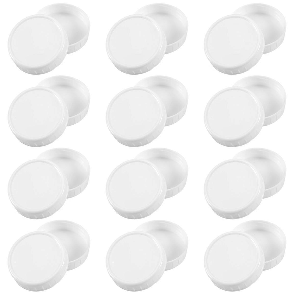 Regular Mouth Lids for Mason Jar Lids Plastic Storage Caps for Mason Canning Jars and More, Standard, Dia 70mm