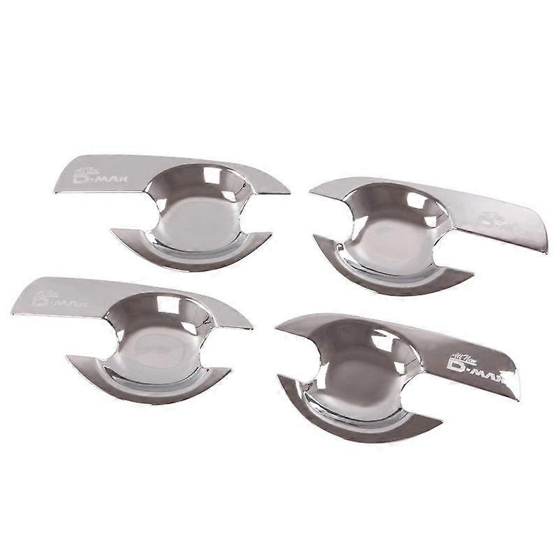 4Pcs/Set ABS Chrome Car Door Handle Bowl Cover Door Handle Bowl Trim for D-MAX 2012-2018 2015 DMAX