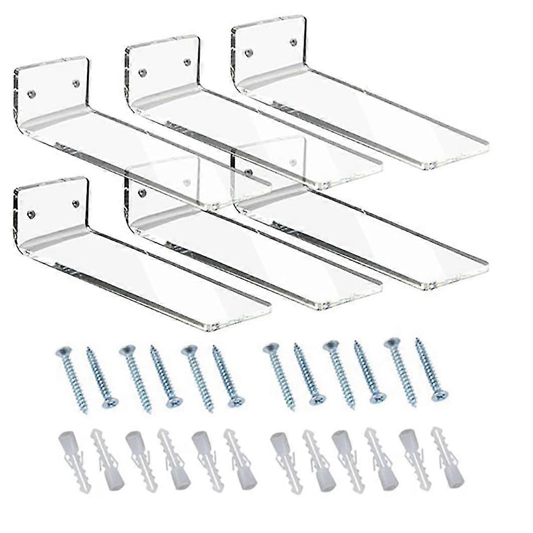 6 Pack Floating Shoe Display,shelves Wall Mount Levitating Shoe Display Stand For Sneaker Collectio