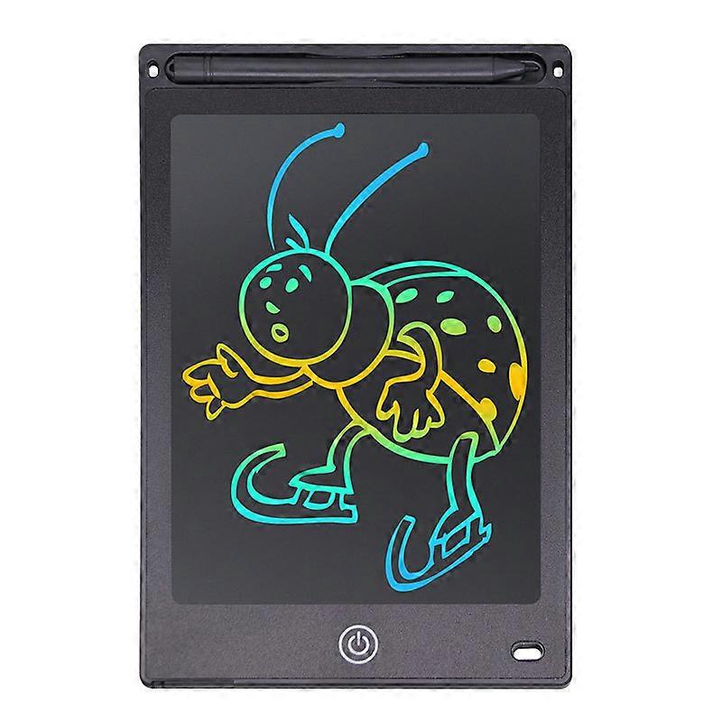 Digital Drawing Pad for Kids - Multicolor LCD, 8.5" Tablet + Pen Black