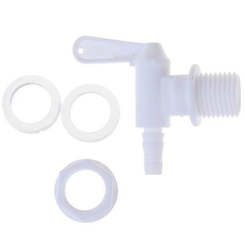 Bottling Spigot Plastic Bottling Bucket Spigot Valve Replacement Tap For Fermenter Bucket Homebrew Wine Making Beer(2pcs, White)