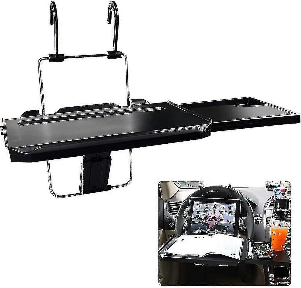 Foldable Computer Table Support. Car Tray With Travel Mug Tray. With Mouse Drawer For Eating
