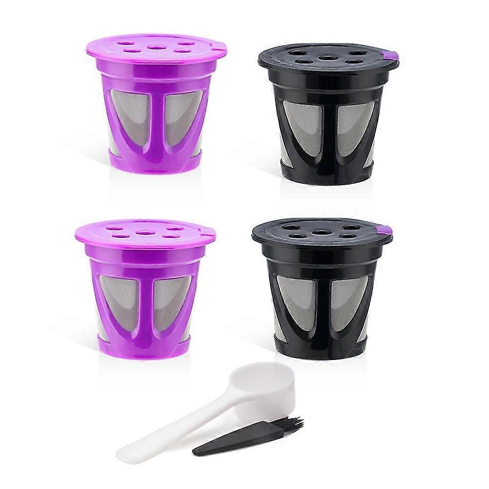 4pcs For K Cup Refillable Coffee Capsule Reusable K-cup Filter,a