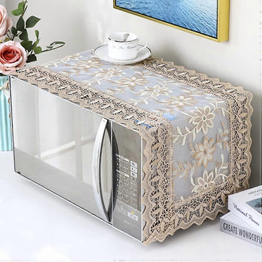 1pc lace microwave oven protective cover (crown pattern)