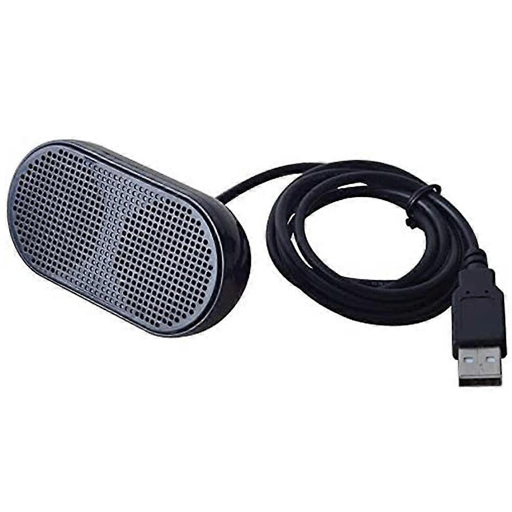 Mini USB Speaker Portable Loudspeaker Powered Stereo Multimedia Speaker for Notebook Laptop PC(Black)