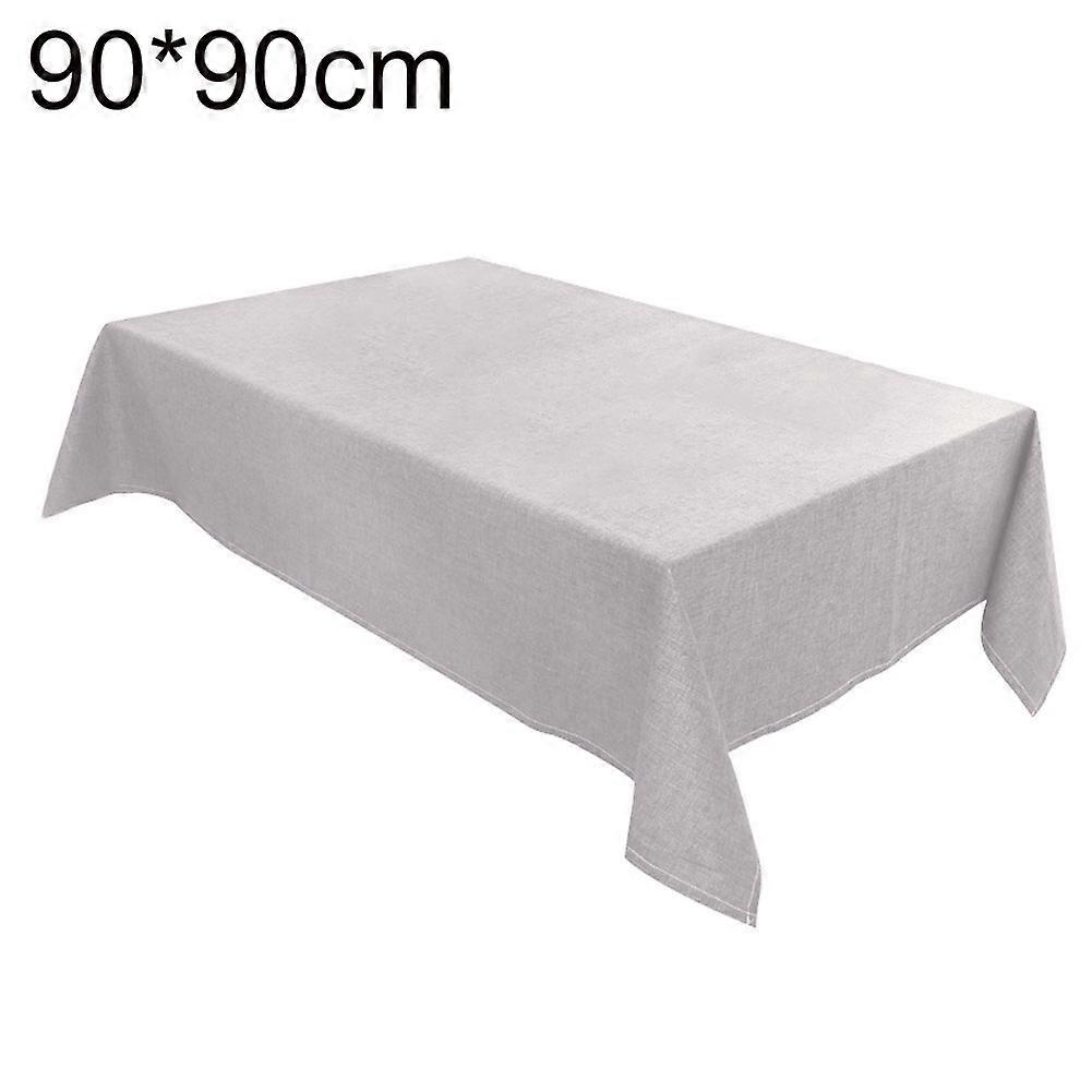 Nappe de table étanche anti-brûlure en lin rectangulaire Housse de table anti-poussière KAESI