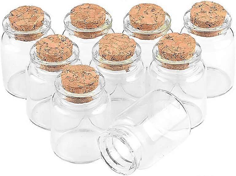 36pcs 15ml Vide Clair Petites Bouteilles En Verre Message Bouteilles Souhaitant Bouteilles Jarre avec Bouchons pour Maison Fête De Mariage Artisanat Faveurs Décoration