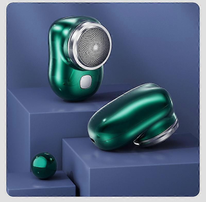 (Green) Mini Shaver Portable Electric Shaver