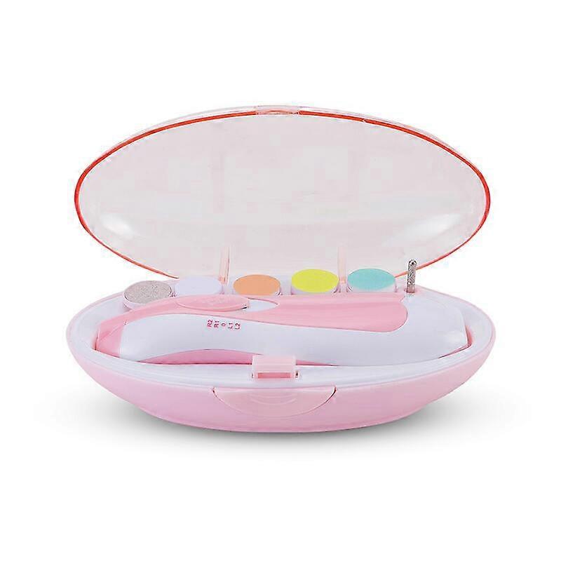 Electric Baby Nail File 6 in 1 Nail Trimmer Kit for Newborn Child and Adult, Bonus Replacement Included