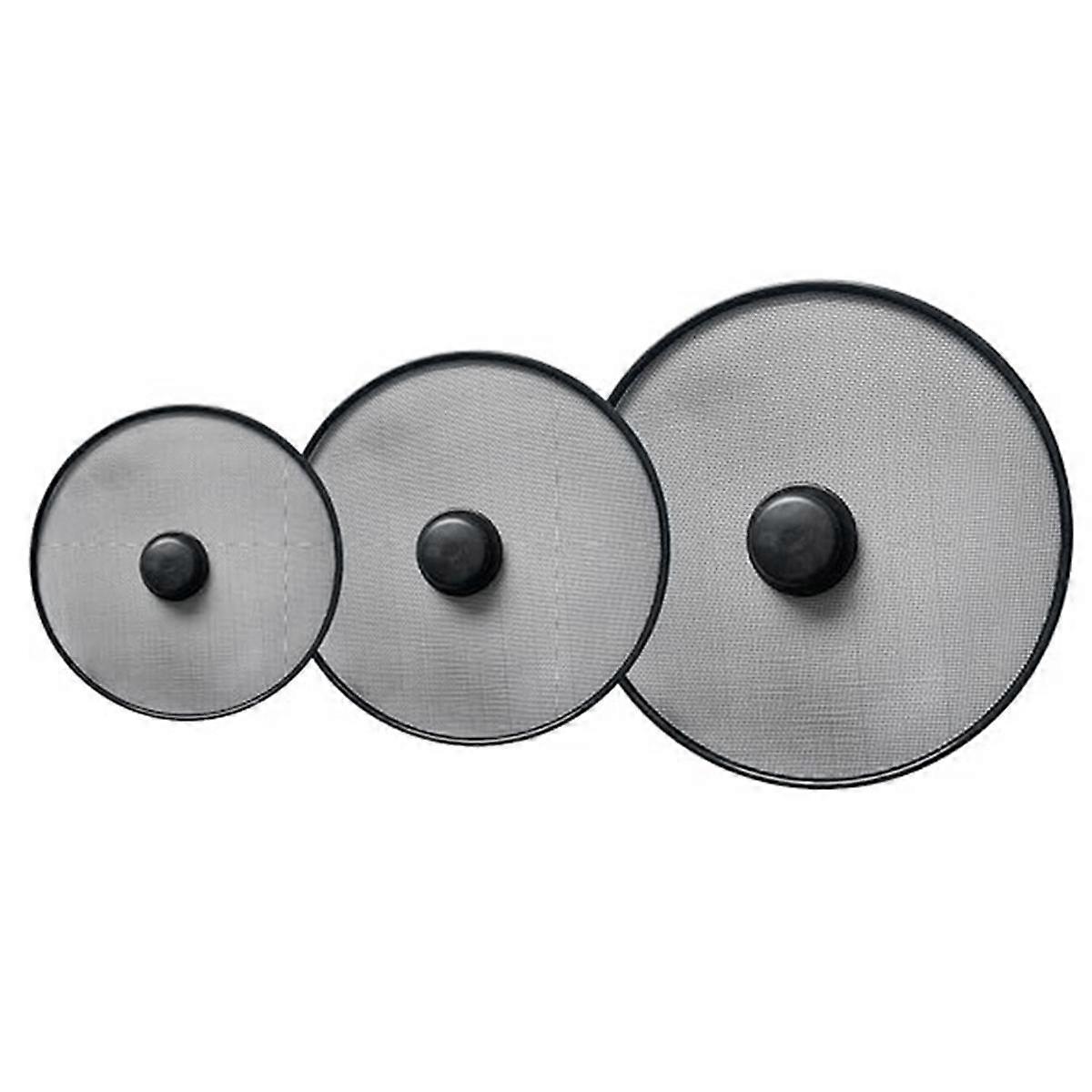3Pcs Kitchen Splash Guard Splatter Screens Frying Pan Splatter Guard Grease Splatter Screen Mesh Oi
