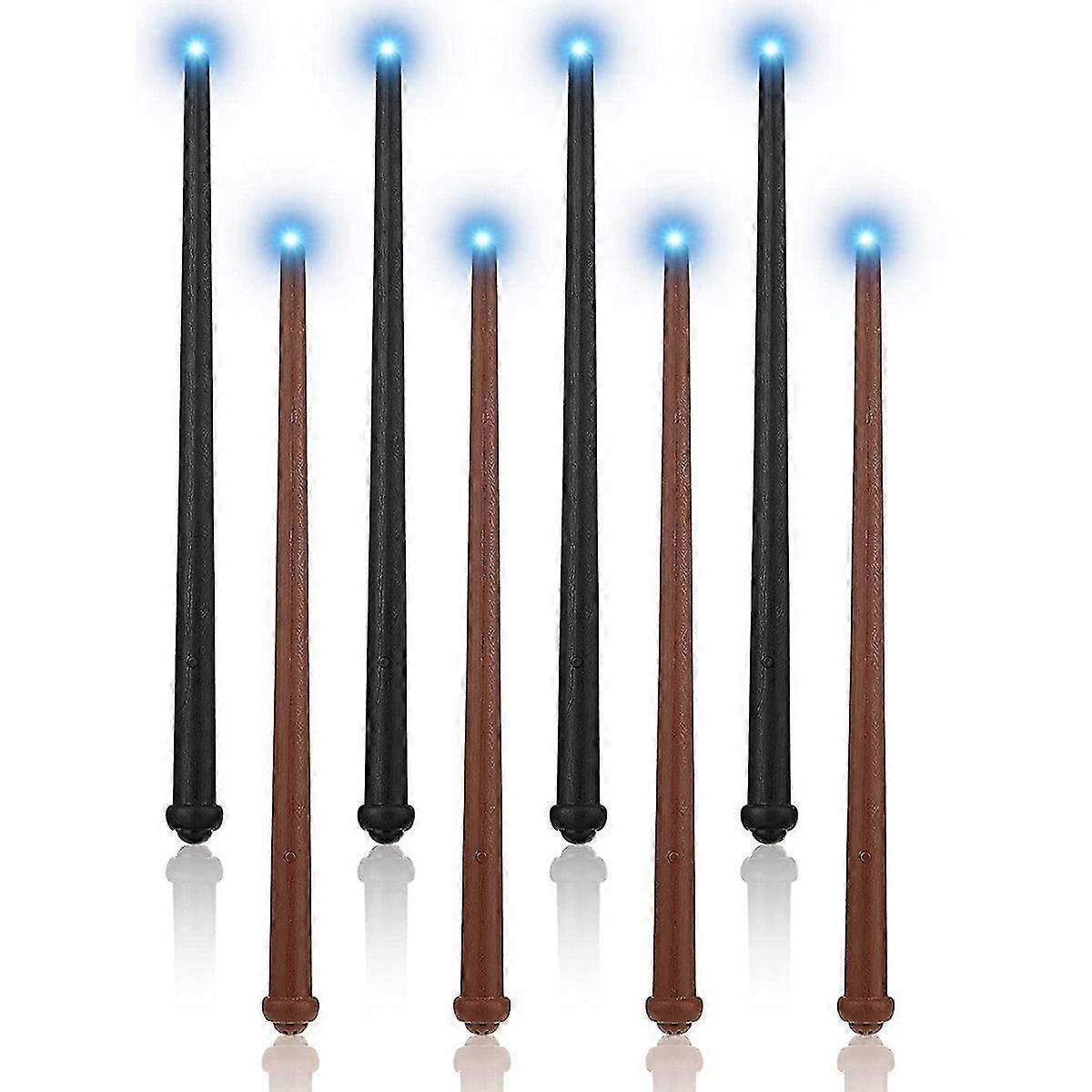 8 Pcs Light Up Wand Magics Light and Sound Toy Wizard Wands,Illuminating Wand, for Cosplay Masquera