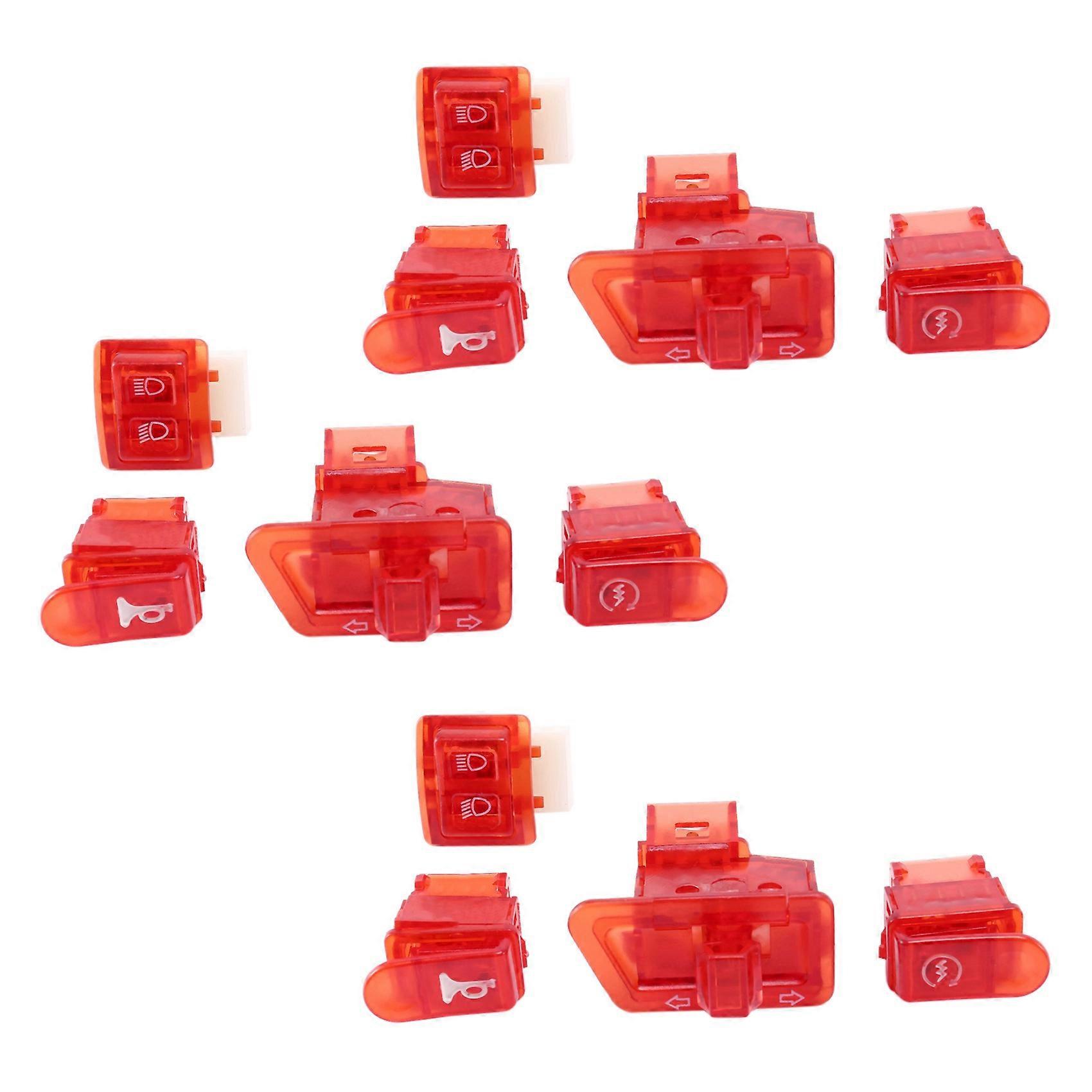 12x Motorcycle Horn Switch Button Turn Signal Switch Button Start Button for ZX AF27 AF28 AF34 AF35