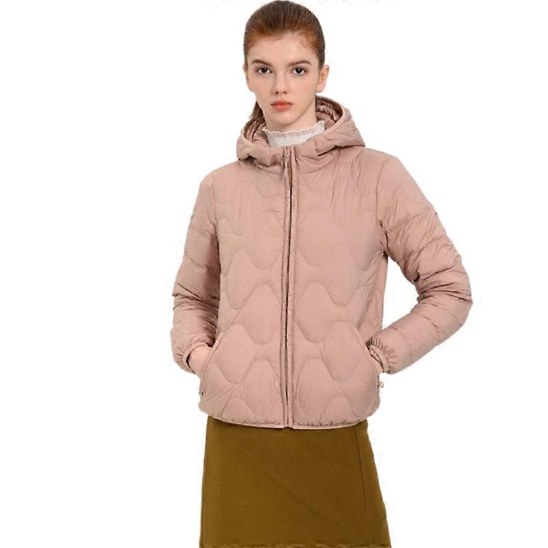 Women's Hooded Ultra Light Weight Short Down Jacket