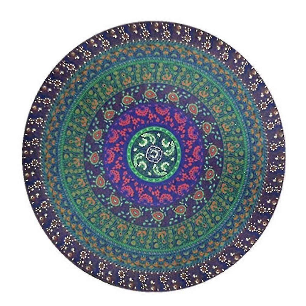 Round Printing Picnic Mat for Beach Throw