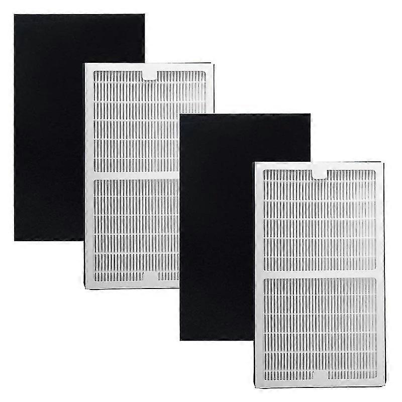 IAF-H-100C Air Purifier Filter C for Idylis IAP-10-200, IAP-10-280 - 2 HEPA Filters & 2 Carbon Filt