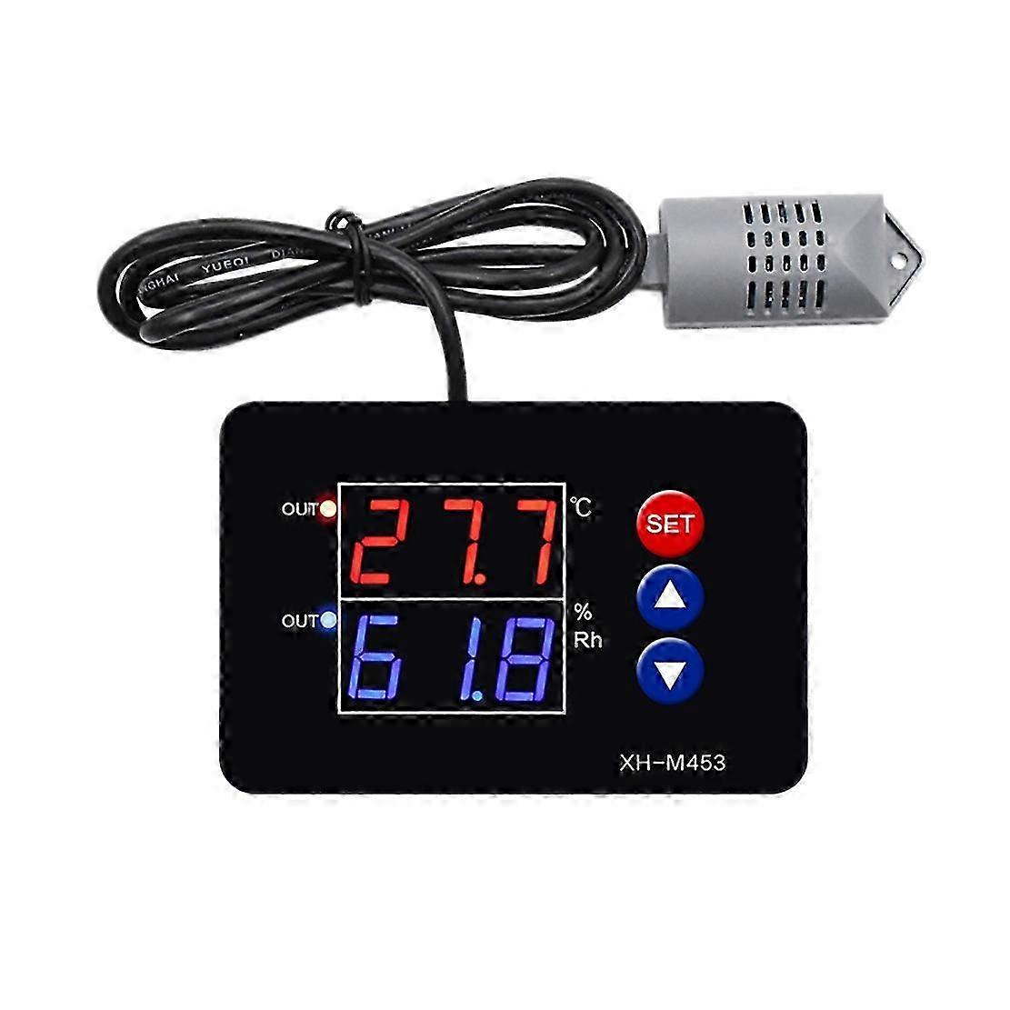 XH-M453 Temperature Humidity Controller Humidity Control Switch Digital Display Dual Output 12V-24V