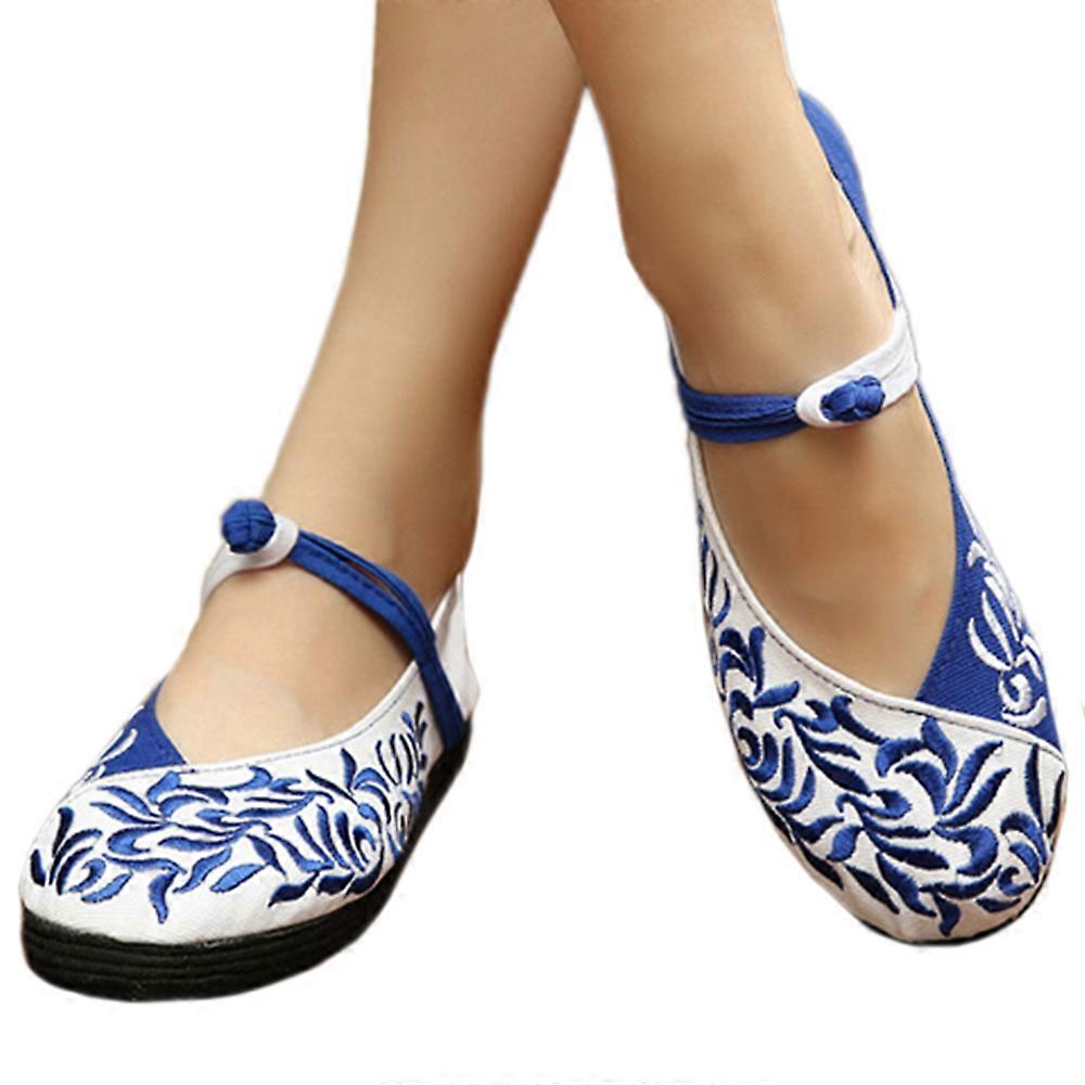 Gamle Beijing Broderte Klut sko Avslappet