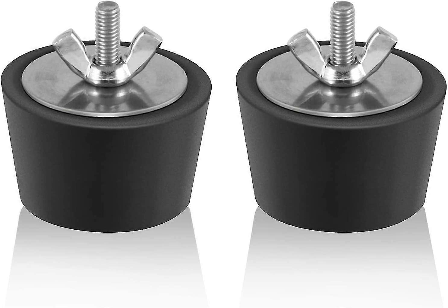 2 Pieces Pool Winterizing Plug - 1.25-1.5 Inch Rubber Plugs with Thumb Screw