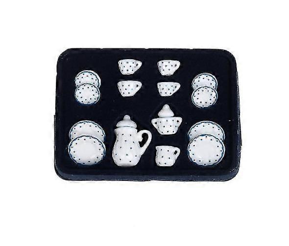 TCGG-Dollhouse Tableware Porcelain Coffee Tea Cup Set