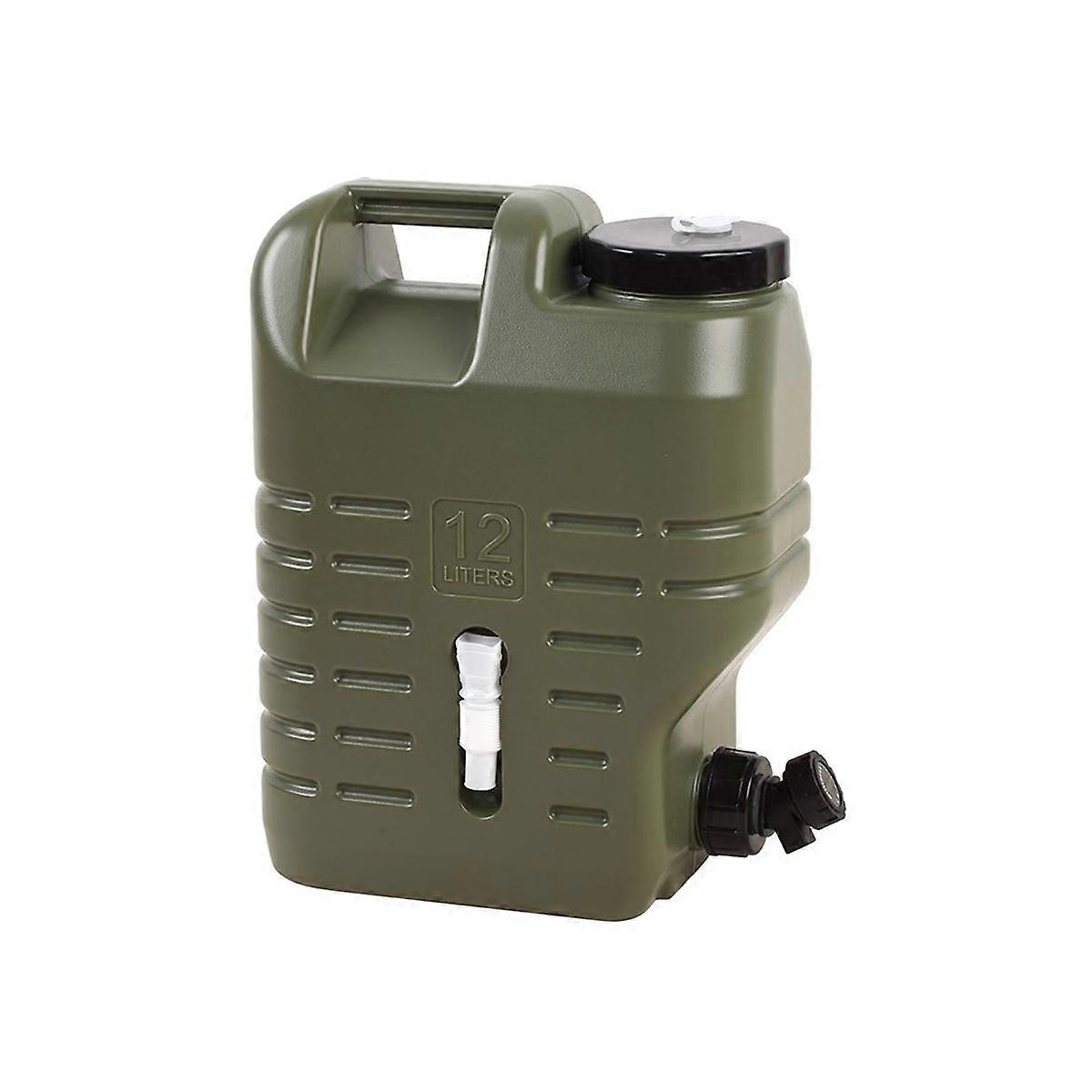 Camping-Wasserbehälter mit Zapfhahn, Wassereimer, tragbarer Wassertank zum Wandern, Picknick, Grillen, Notfall-Wasserkrug, 12 l