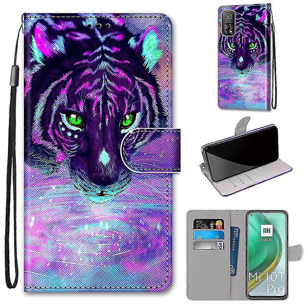 Compatível com o Mi 10t/10t Pro Tiger Drinking Water Mobile Case