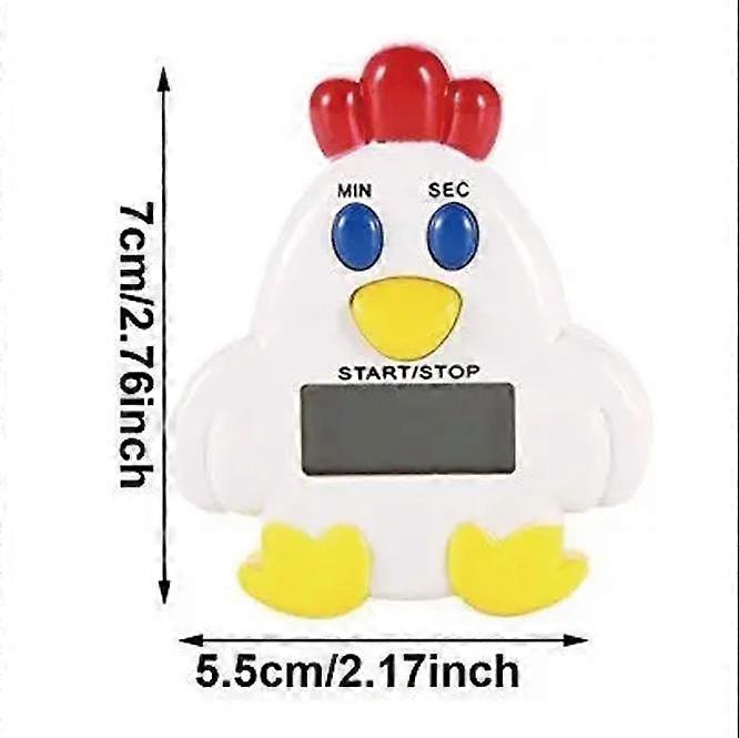 Magnetic Kitchen Timer, Rooster Shape Digital Kitchen Timer Digital Kitchen Timer for Kitchen StudyCute Chick Electronic Timer Reminder Time Managemen