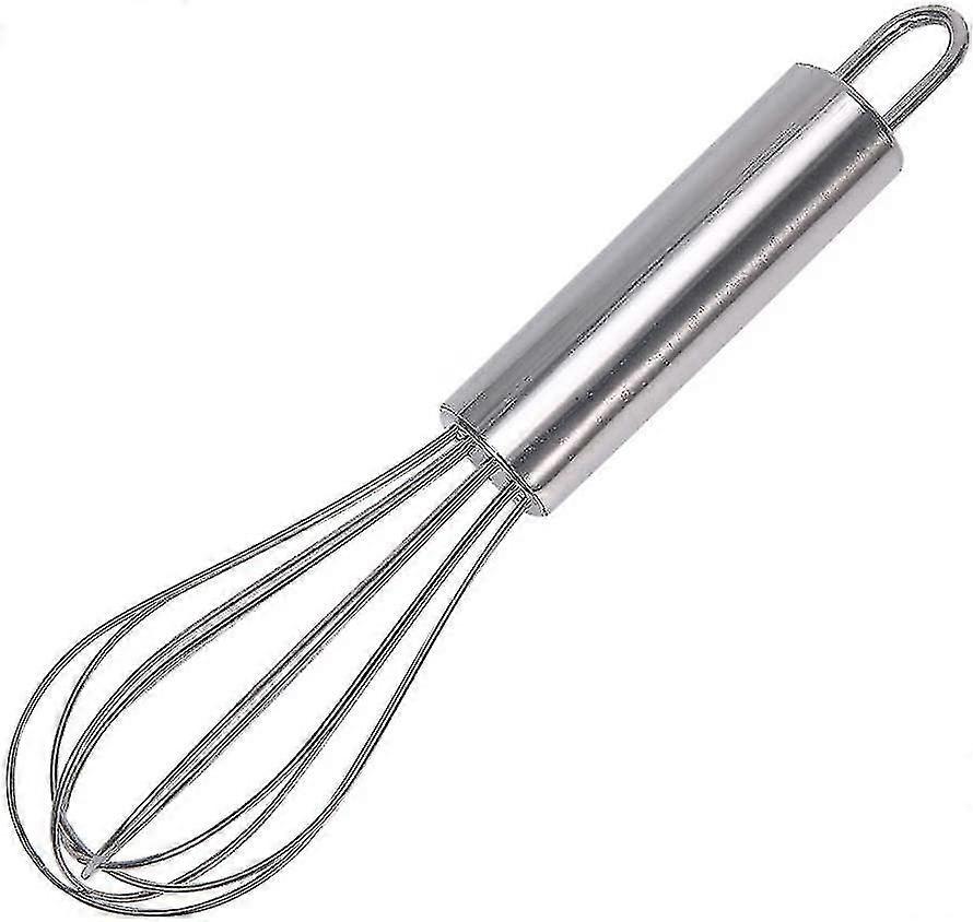 Batedor de Aço Inoxidável (8 Polegadas, Prata)a
