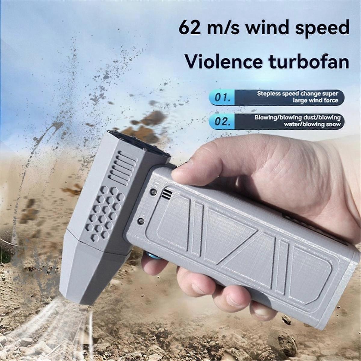 Air Blower 140000RPM Turbo Jet Fan Power Display Powerful Computer Dust Blowing Cleaning Tools Portable Blower Black