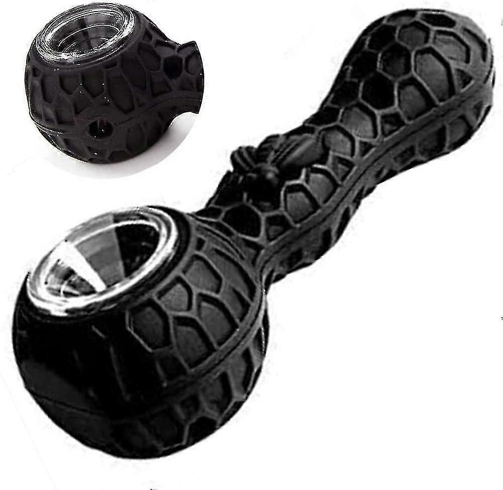 Portable Silicone Tube Unbreakable Silicone Straw-black