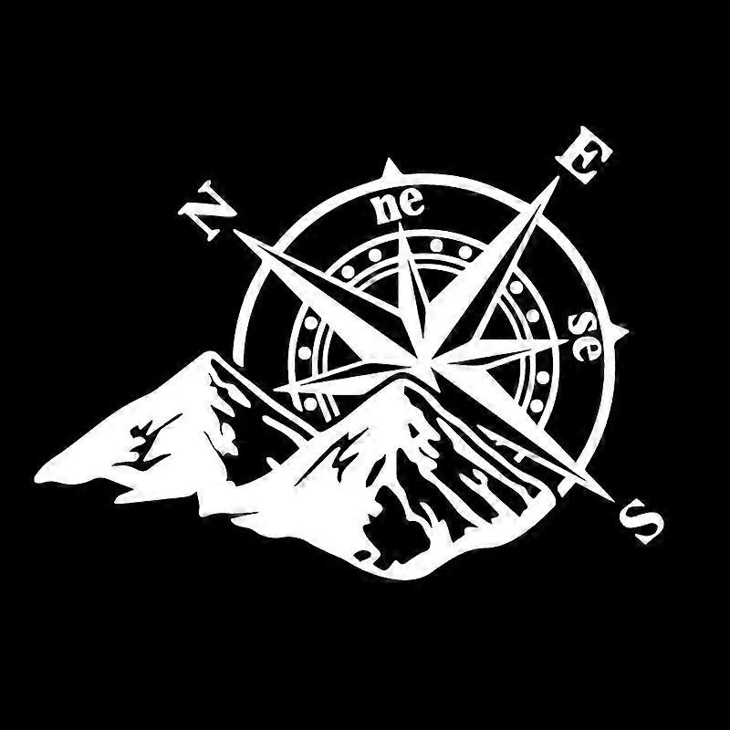 Car Laser Sticker Mountain Compass Fashion Auto Body Styling Decoration Decal Colorful Rear Windshield Stickers