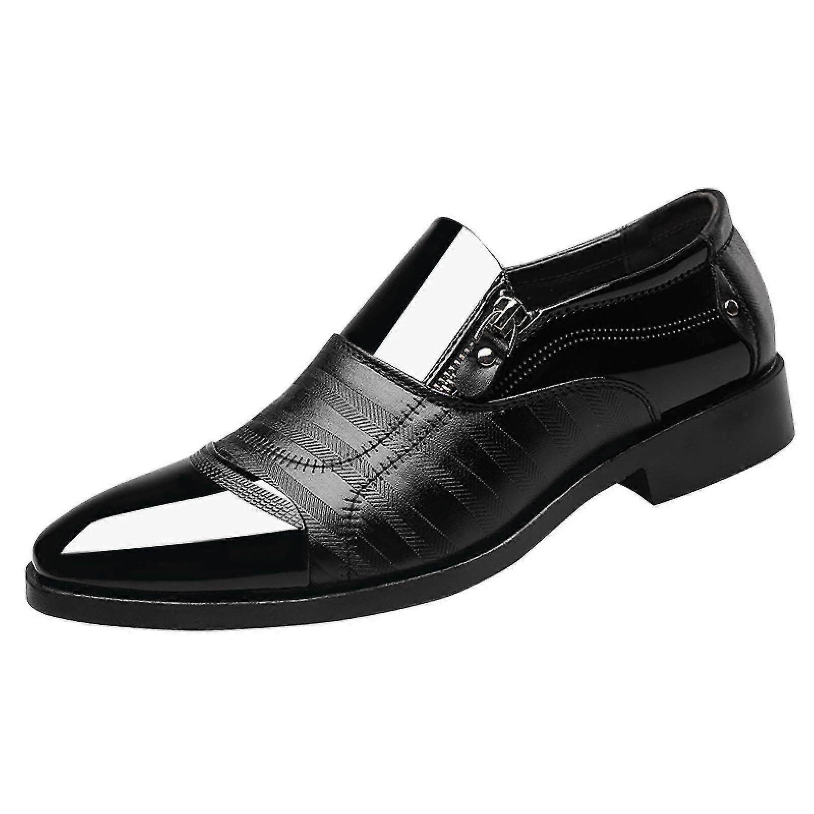 New Large Size Men's Business Leather Shoes Pointed Toe Men's Shoes Casual Loafers