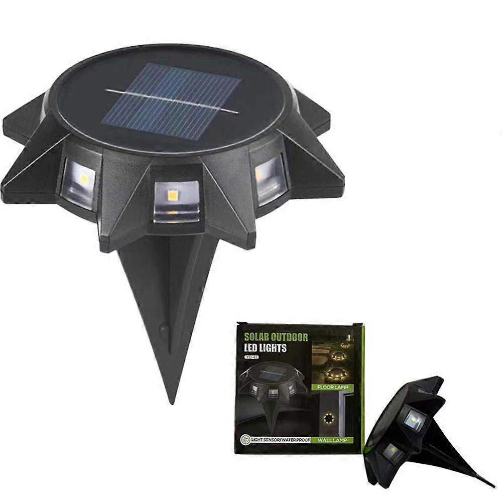 Solar Octagonal Wall/Ground Light Automatic Lighting Lawn Lamp for Pathway Parks