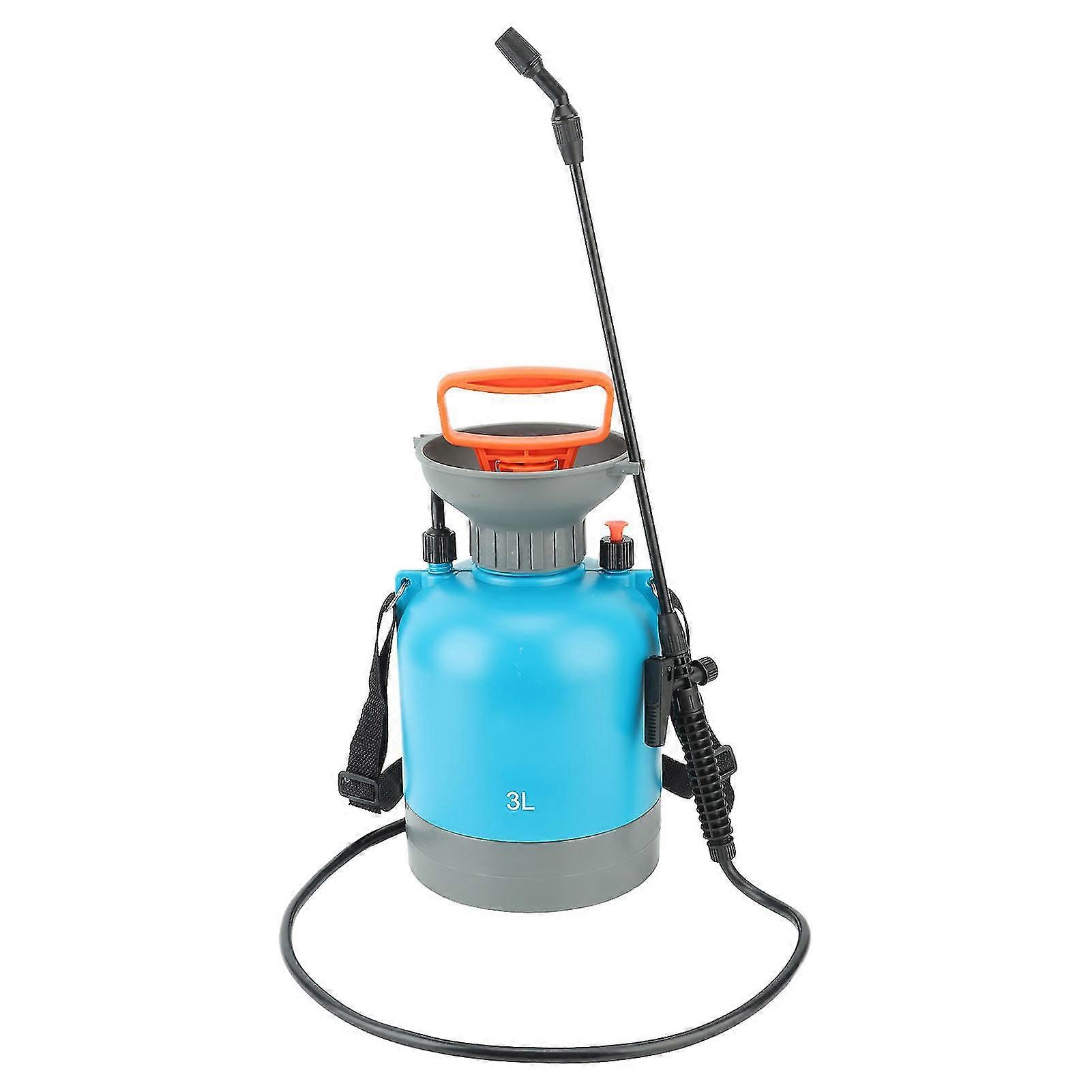 Durable Pump Pressure Sprayer for Lawn and Garden - Large Capacity 3L, Portable and Blue