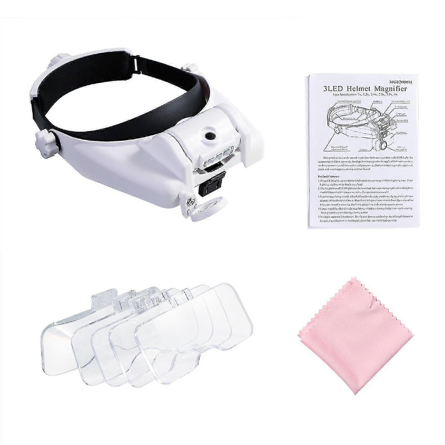 Magnifying Glass With Light Led Illuminated Headl Loupe Headlamp For   Work|magnifiers