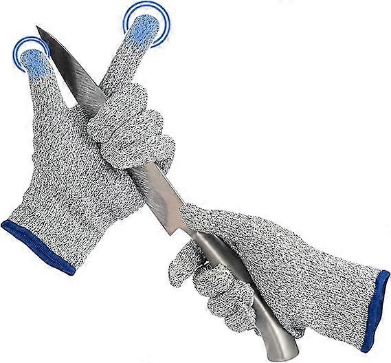 1 Pair Cut Resistant Gloves with Anti-Slip Silicone Dots/Touchscreen
