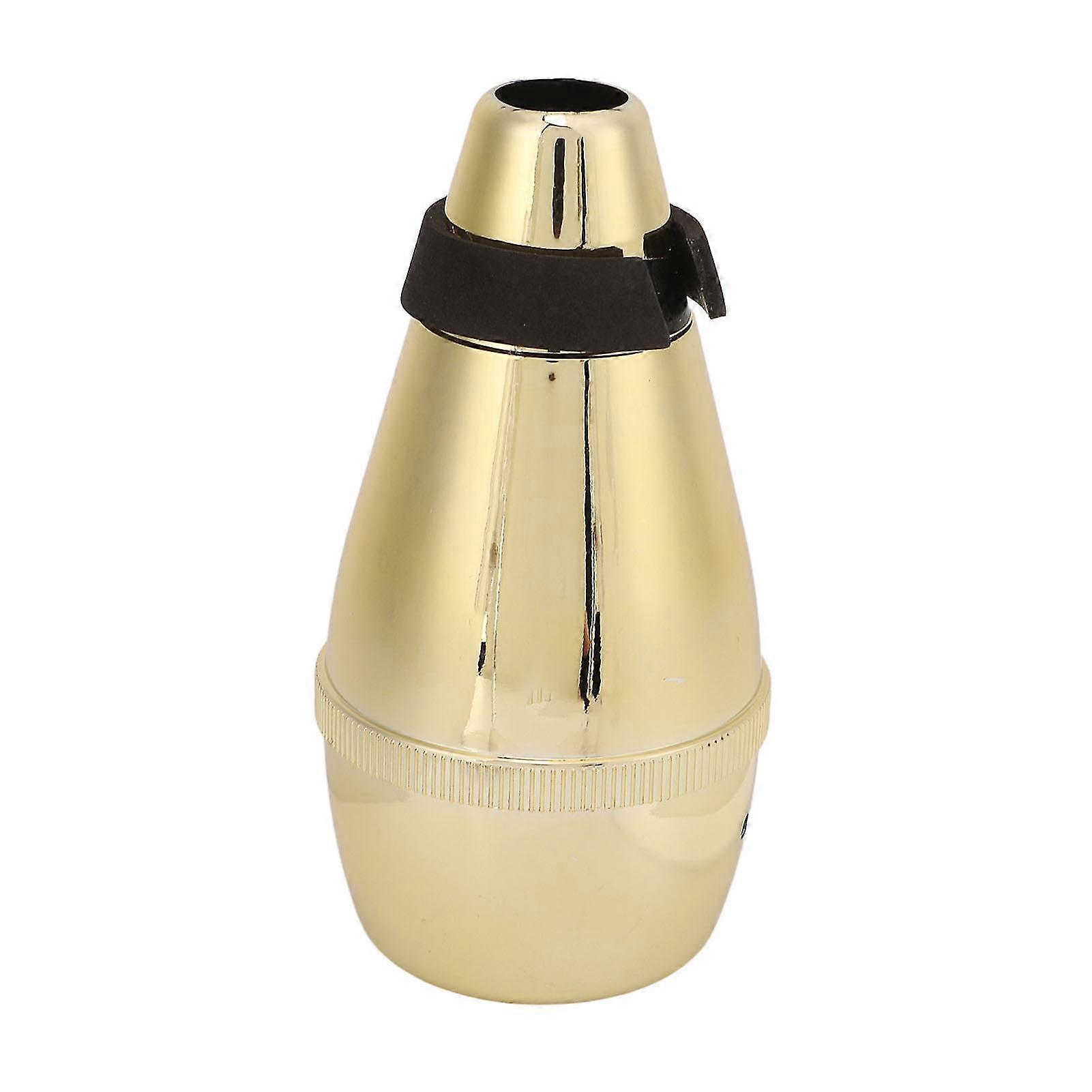 Gold ABS Plastic Mini Trumpet Mute - Compact Silent Practice for Beginners