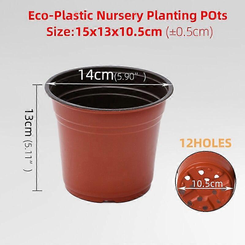 15cm 7 size,color Plastic Nursery Flowers Pots Nutrition Grow Bowl Seedling Tray for Garden Desktop Potted Nursery Transplant Container Box