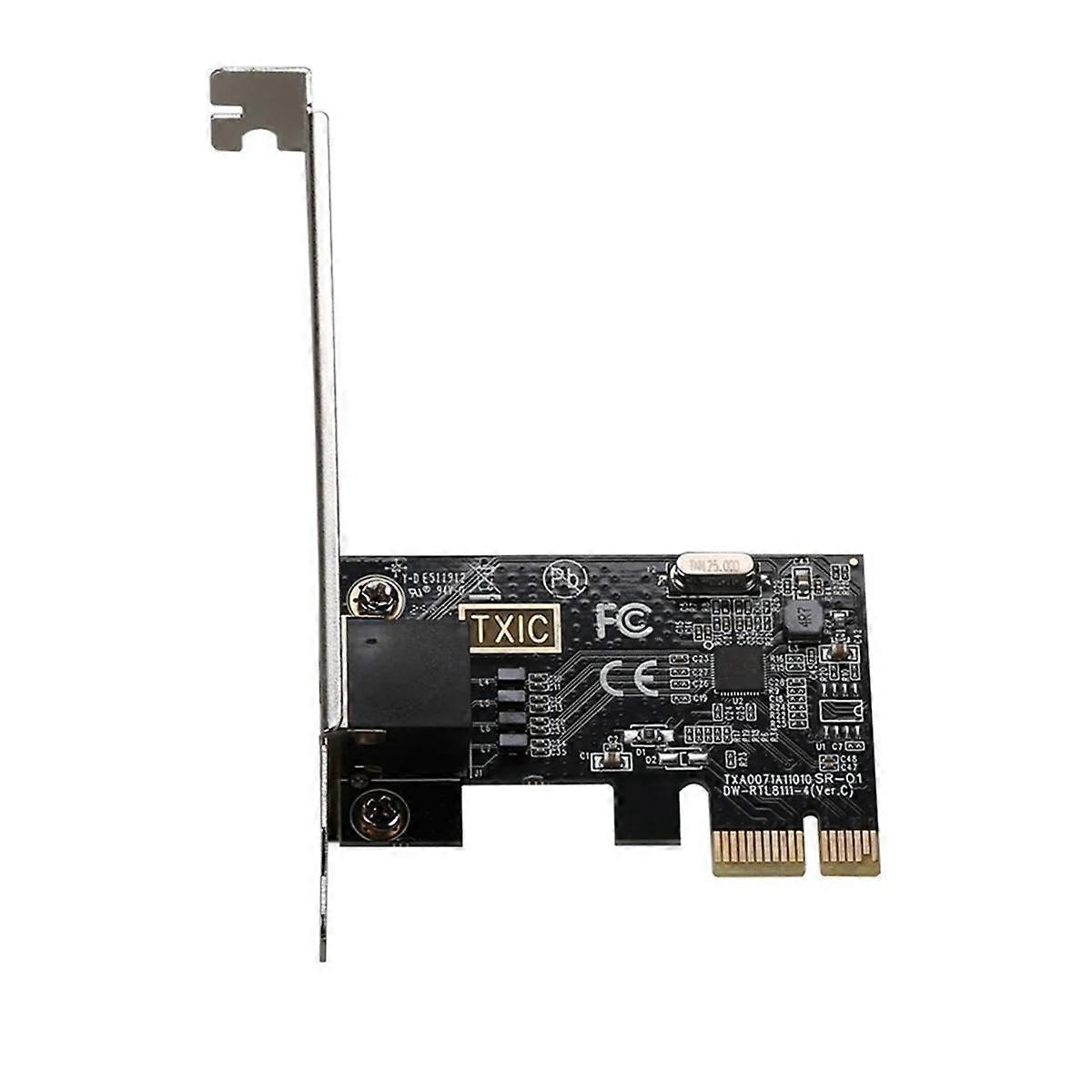 PCIE to RJ45 Network Card 10/100/1000Mbps RJ45 PCI Express Converter LAN Ethernet Gigabit Adapter PCIe for Desktop PC