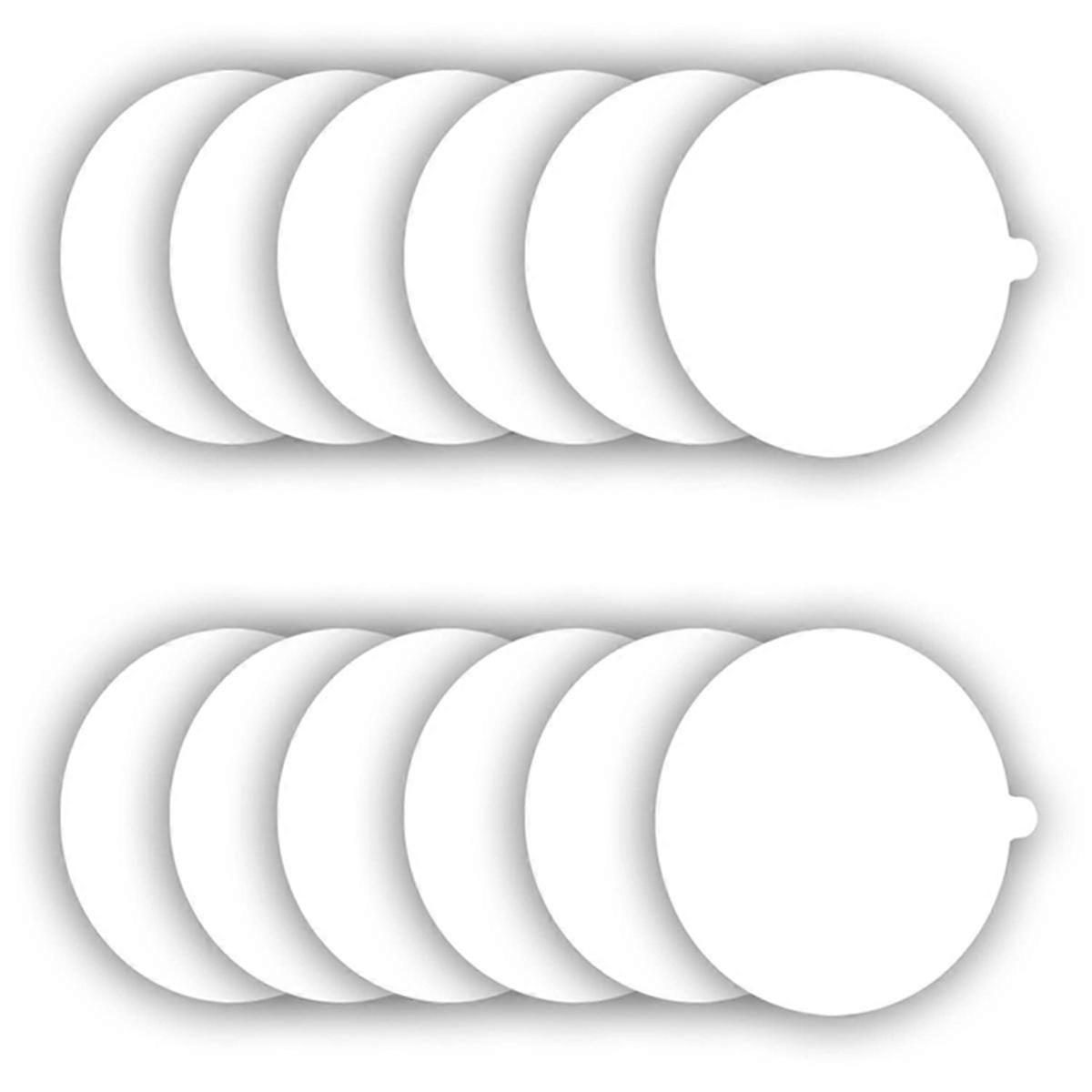 Pulci trappola ricarica dischi di ricambio colla pannelli 12 Pack, 7.1 pollici si adatta alla maggior parte dei modelli Sticky Dome Fl Bianco