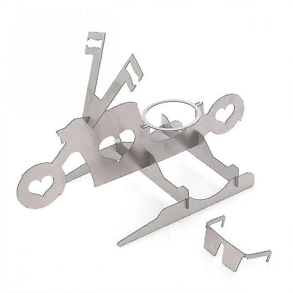 Ράφι μπάρμπεκιου διασκέδασης μοτοσικλετών, κατάλληλο για το εσωτερικό και υπαίθριο συμβαλλόμενο μέρος στρατοπέδευσης πικνίκ ανοξείδωτο