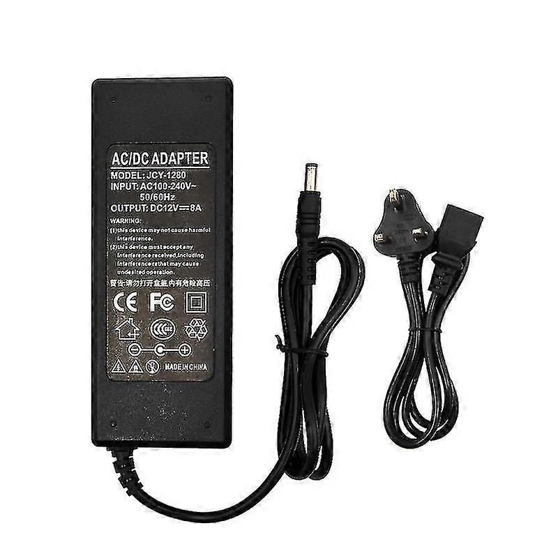 12v 1a 2a 3a 4a 5a 6a 8a 10a Ac/dc Adapter Switch Power Supply Charger For Led Light Strips Cctv Router 5.5x2.1-2.5mm Male Connector Us/uk/eu/au Plug