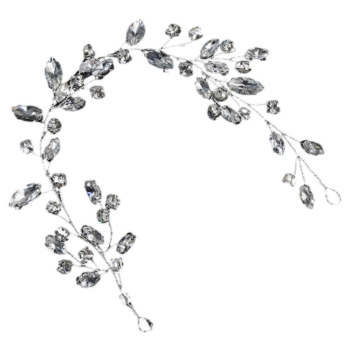 Νύφη Γάμος Crystal Hair Vine Silver Rhinestone Hair Piece Νυφικά αξεσουάρ μαλλιών για τις γυναίκες και τα κορίτσια