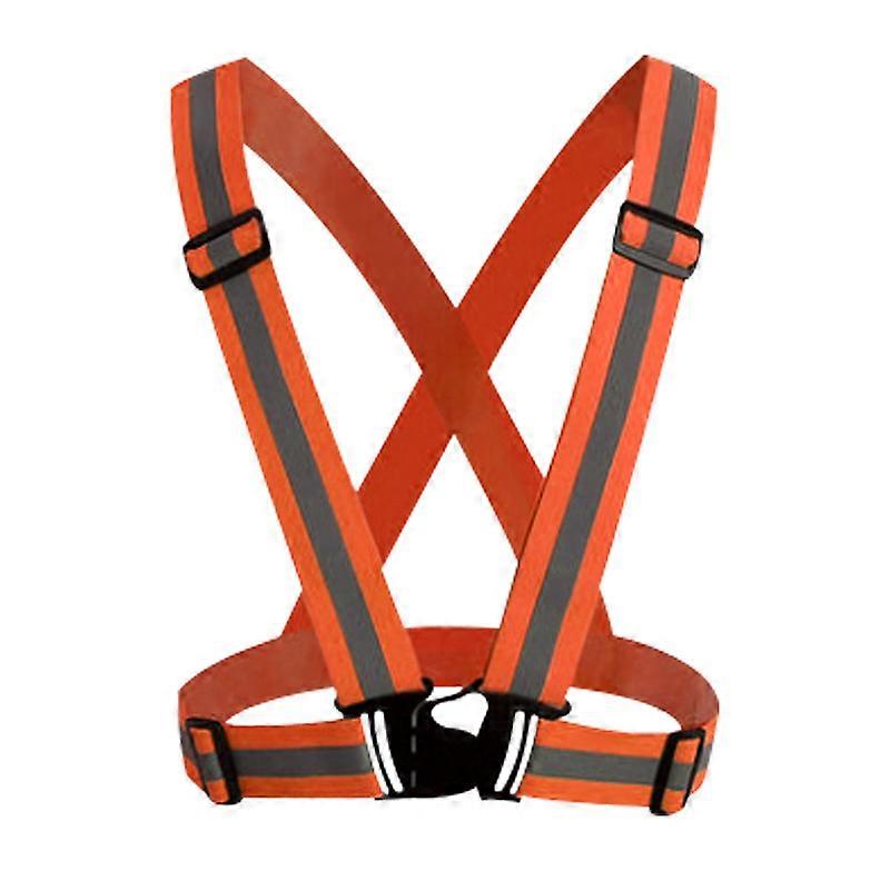 Adjustable High Visibility Reflective Safety Vest Safety Vest for Running, Cycling, Motorcycling