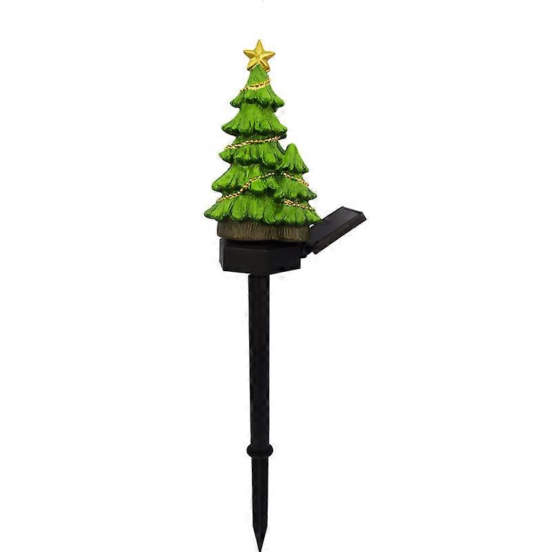 1pcs Solar Light Crafts Christmas Tree Decoration Ground Insert