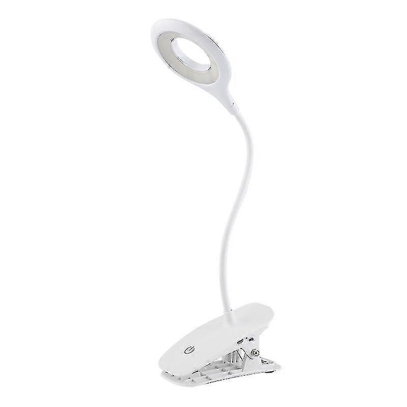 student learning reading lamp clip rechargeable lamp