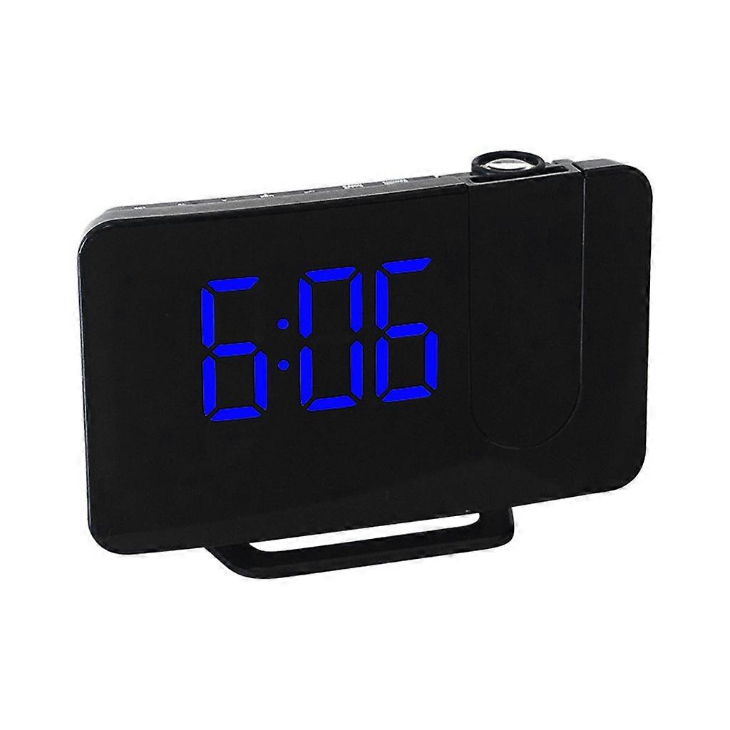 Projection Digital Alarm Clock for Bedroom Large LED Dual Alarm 180 Projector
