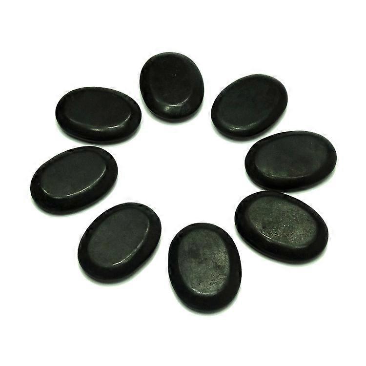 2025 מתאים 8 חתיכות עיסוי קטן מקצועי סט אבנים חמות לבה טבעית חימום אבן בזלת ספא אבן חמה,