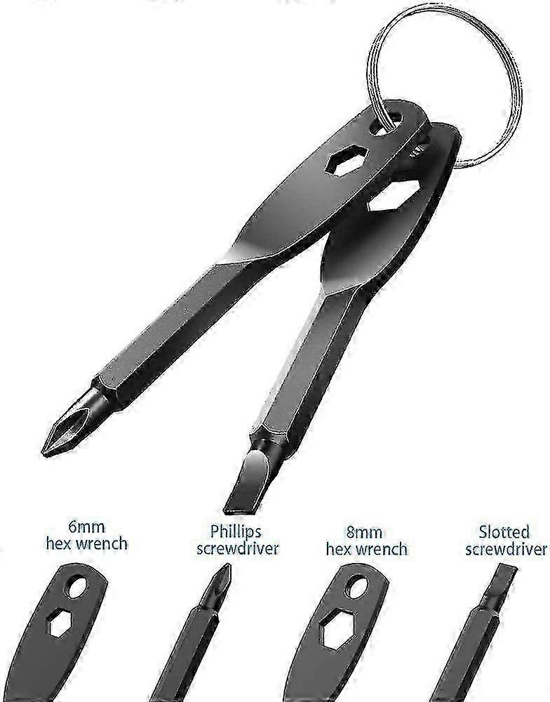 Keychain Screwdriver Set Comprise Flathead Screwdriver And Phillips Screwdriver