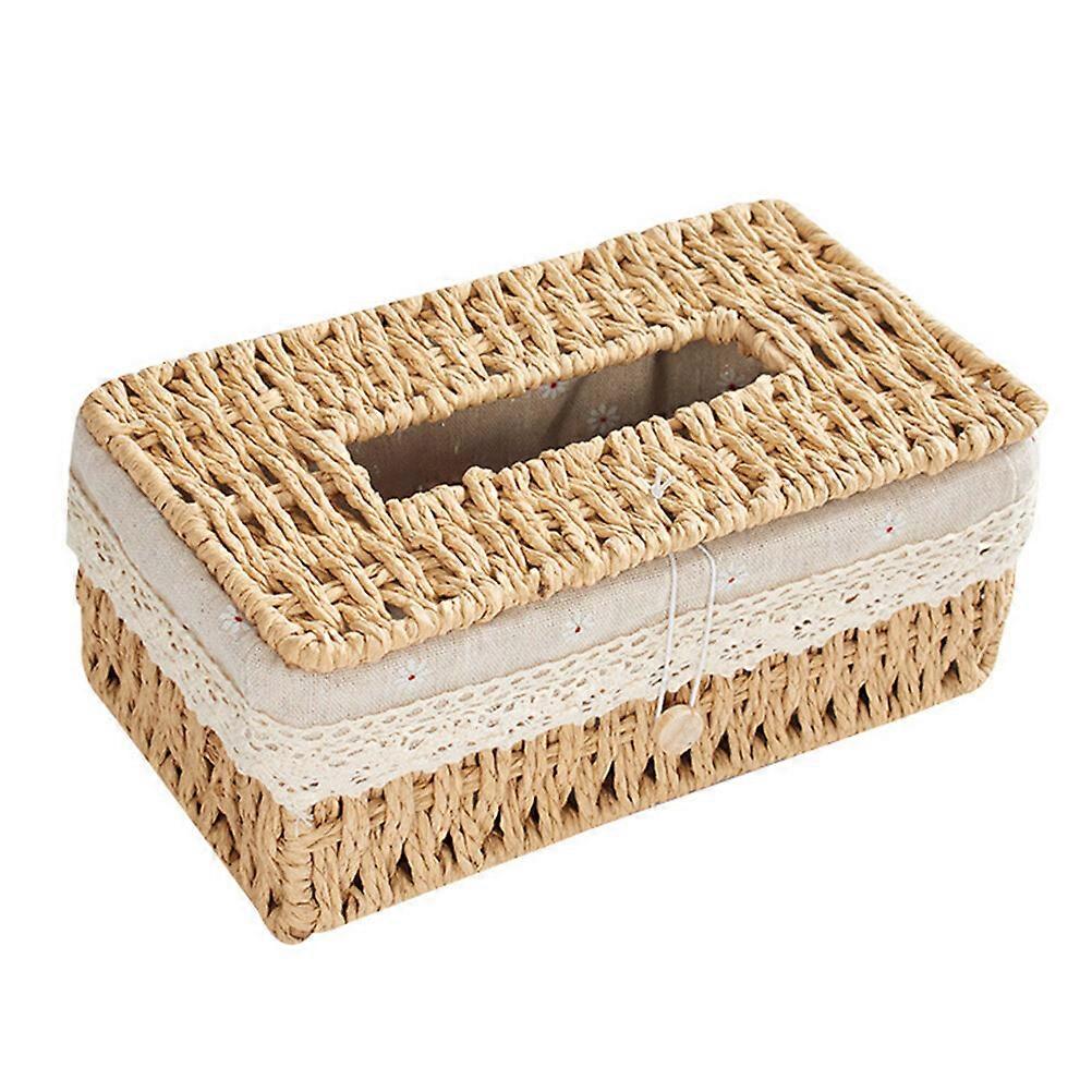 1Pc Household Napkin Box Delicate Tissue Container Tissue Organizing Container