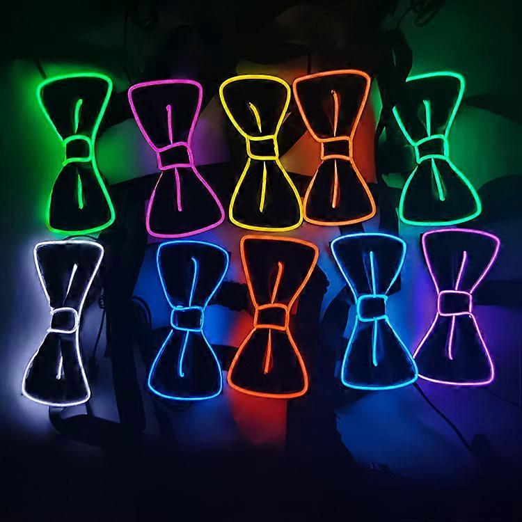 Light up Bow Tie for Men Neon Bowties Ties